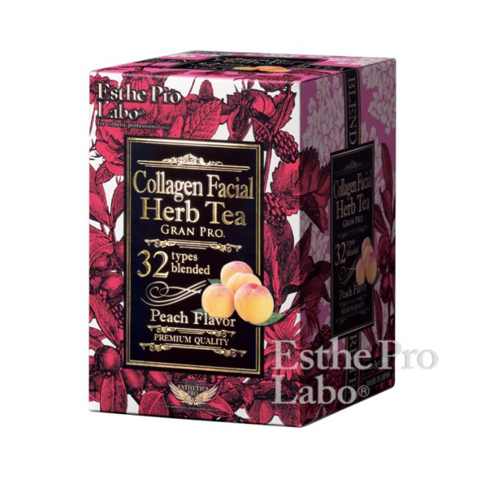 グランプロハーブティーBOX(30包) コラーゲンフェイシャル グランプロ ピーチフレーバー